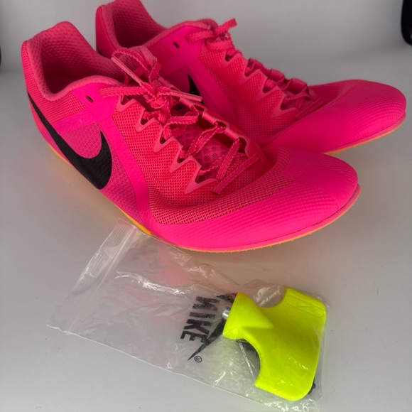 Nike Other - New Nike Zoom Rival 'Hyper Pink Orange' DC8749-600 Men's Track Spike Shoes Sz 11